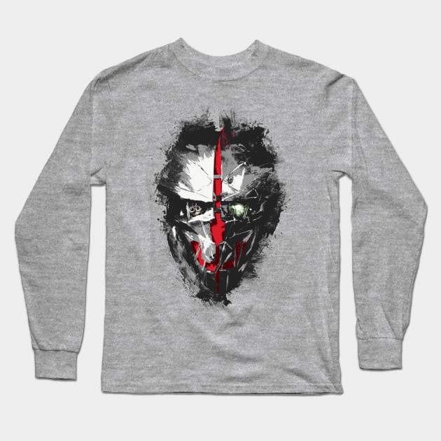 Death Staring Back Long Sleeve T-Shirt by 666hughes